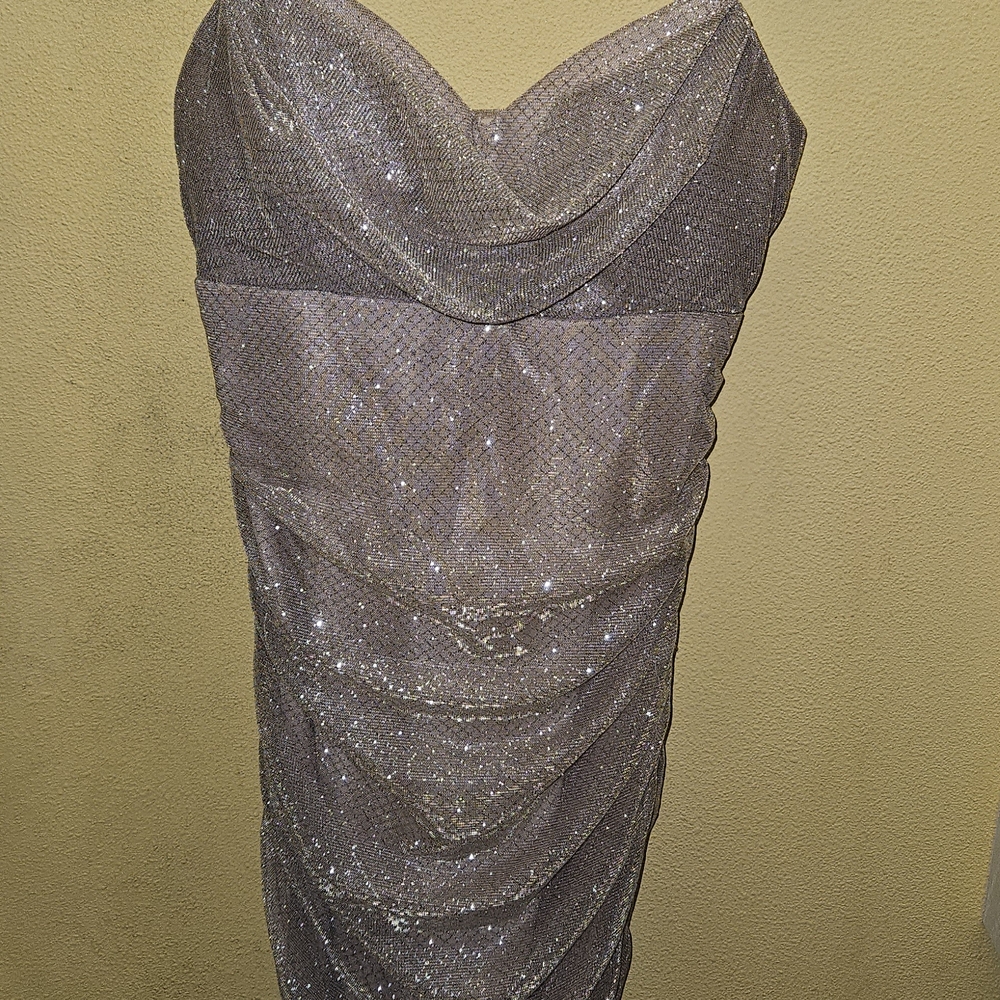 Emerald Sundae Glittering Brown Dress